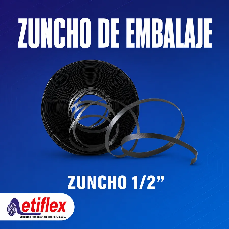 Zuncho 3/4" – Rollo 5 kg - Ideal para Cajas Ligeras y Embalaje Seguro