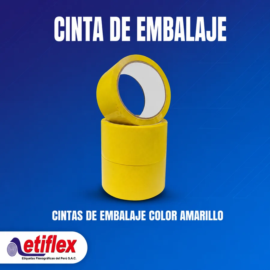 Cintas De Embalaje Color Amarillo 2'' x 60 Yardas / Caja X72 Und