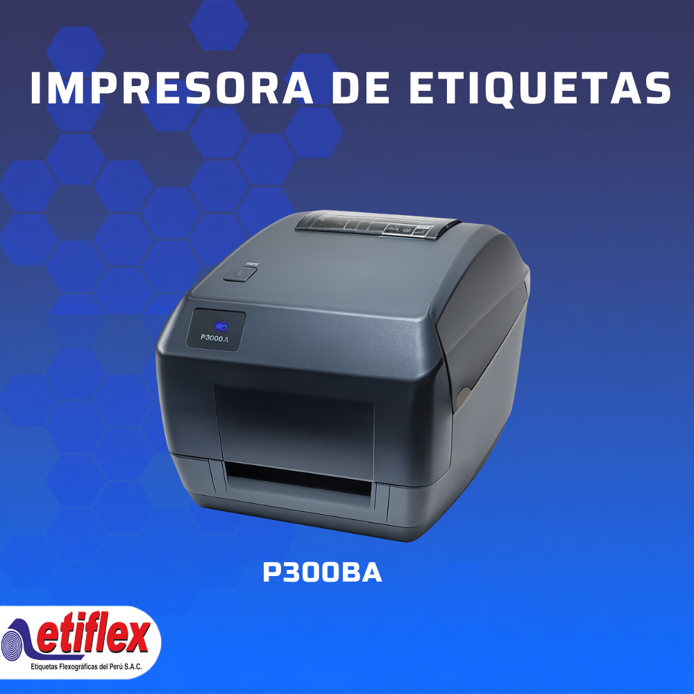 Impresora de Etiquetas Térmica Printers P300BA – Transferencia y Térmico Directo