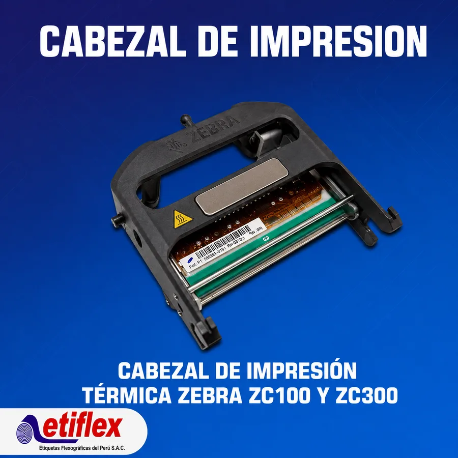 Cabezal de impresión térmica Zebra ZC100 y ZC300