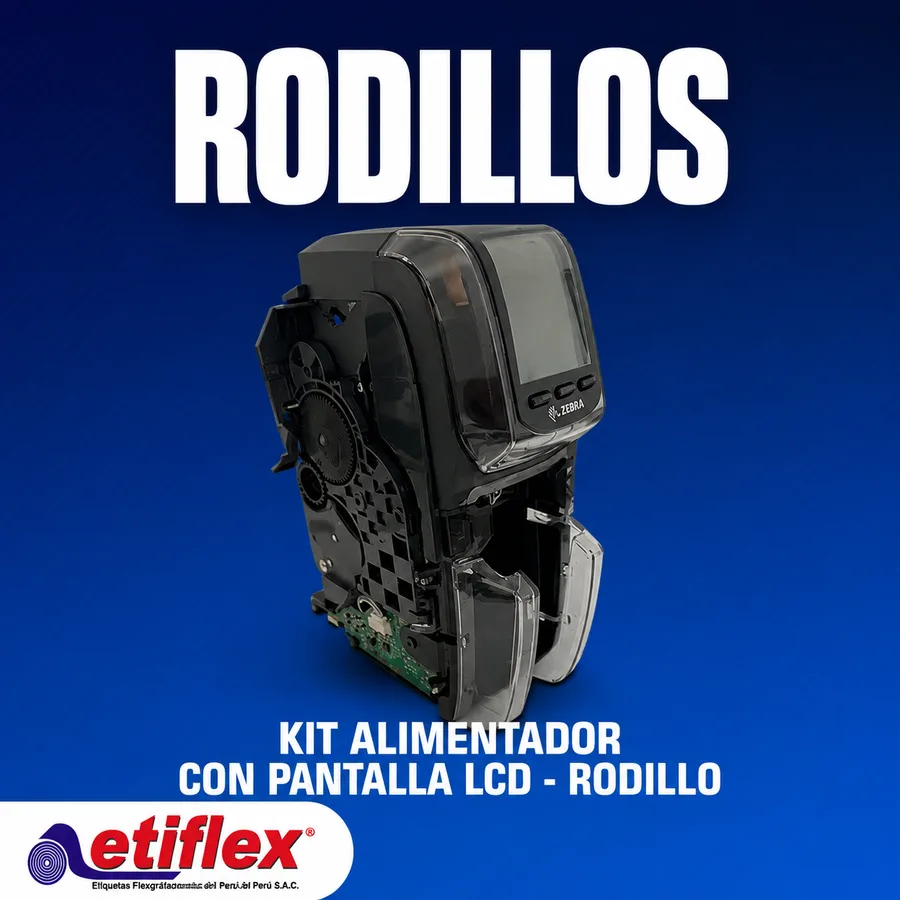KIT ALIMENTADOR CON PANTALLA LCD - RODILLO DE ARRASTRE - ZEBRA ZC300