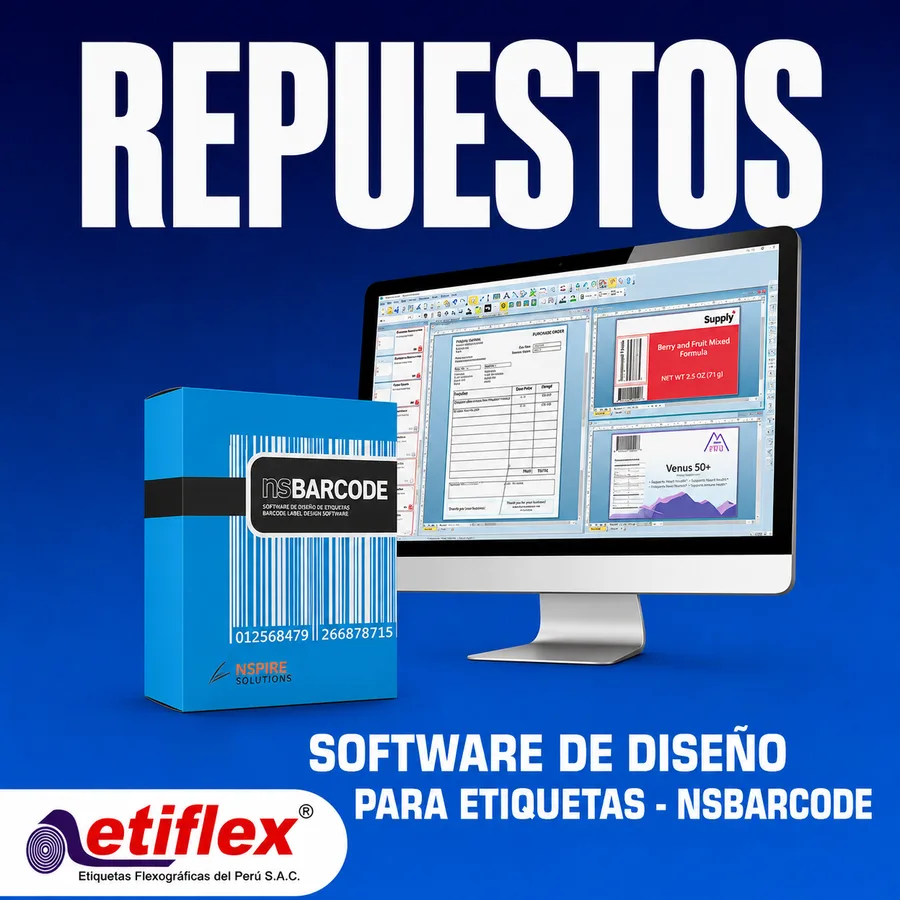 SOFTWARE DE DISEÑO PARA ETIQUETAS - NSBARCODE