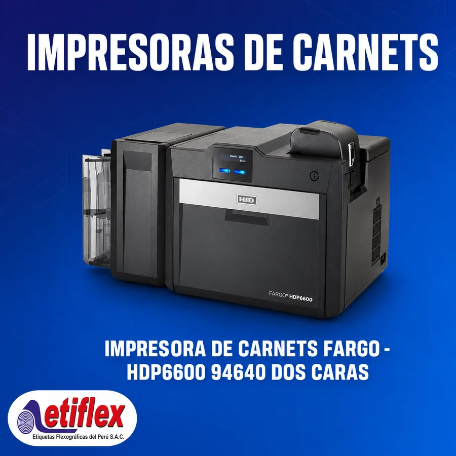 IMPRESORA DE CARNETS FARGO - HDP6600 94640 DOS CARAS