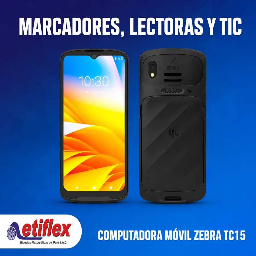 Computadora Móvil Zebra TC15 – Conectividad, Escaneo y Resistencia Empresarial