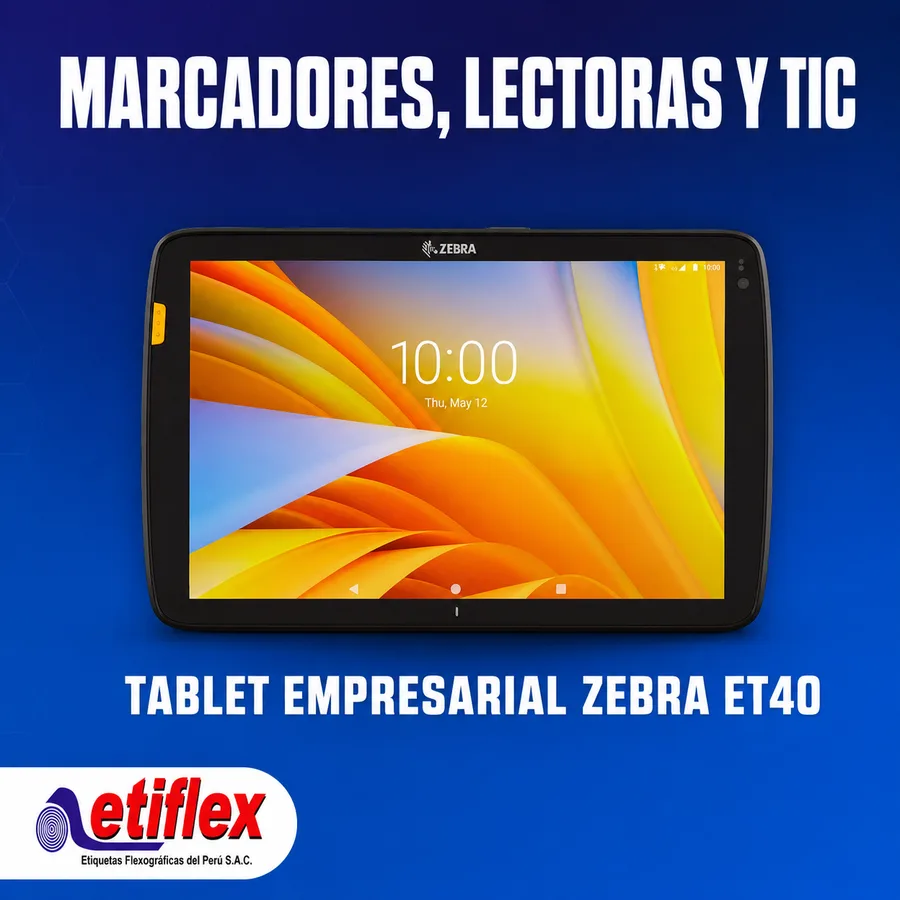 Tablet Empresarial Zebra ET40 – Resistente, Potente y Versátil