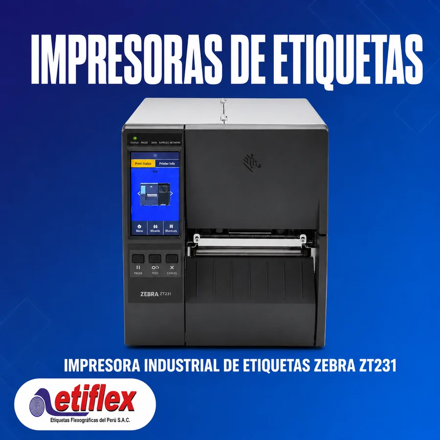 Impresora Industrial de Etiquetas Zebra ZT231 – Compacta, Robusta y Precisa