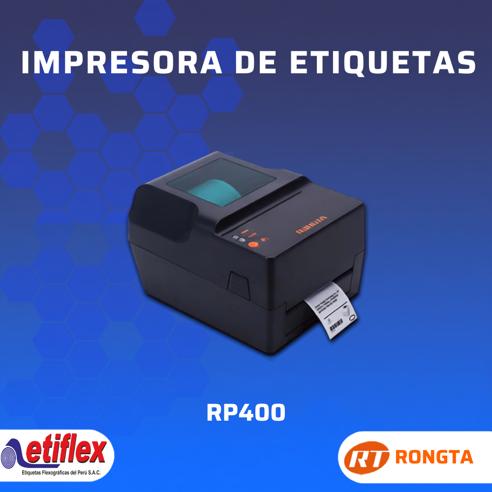 Impresora de Etiquetas Autoadhesivas – RONGTA RP400 – Impresora Térmica