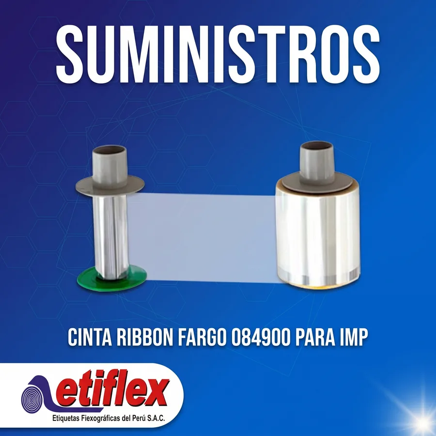 Cinta Ribbon Fargo 084900 para Impresora de Carnets HDP6600 – 1,500 Impresiones