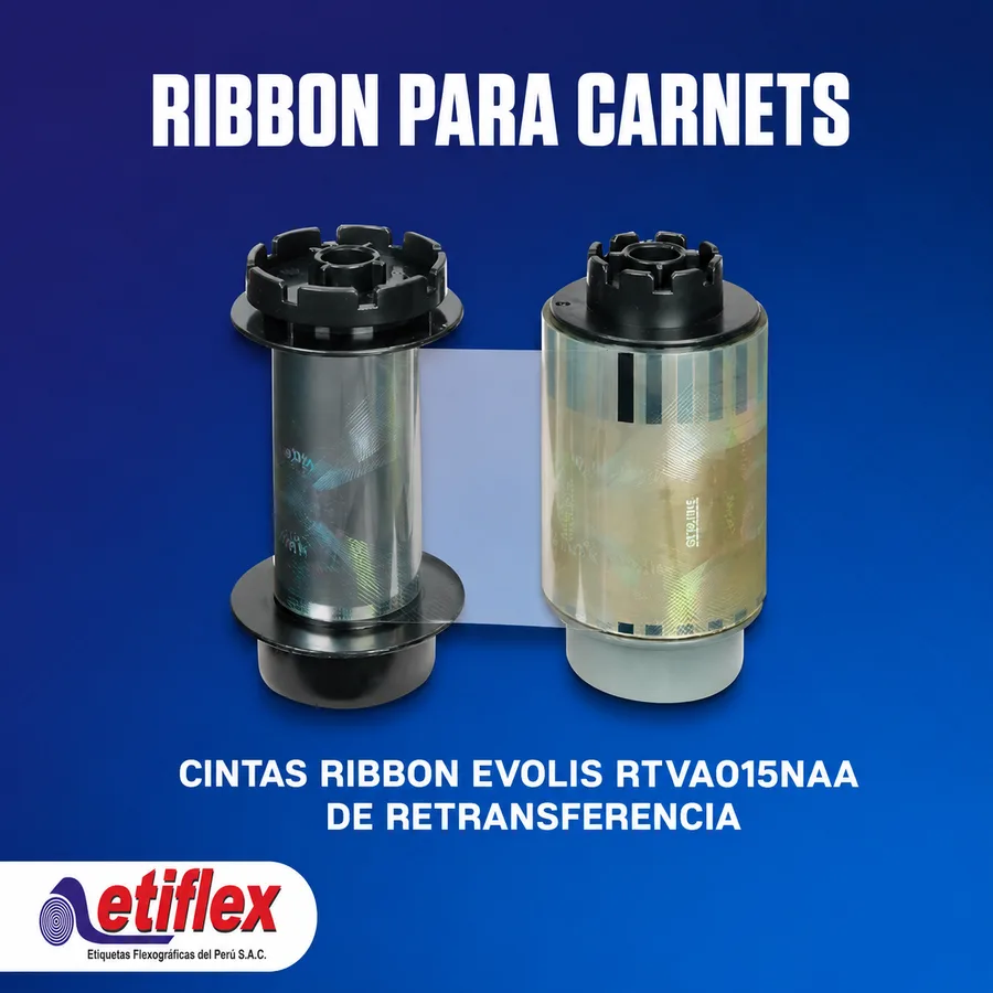 Cintas Ribbon Evolis RTVA015NAA De Retransferencia Film Holográfico 400 Impresiones