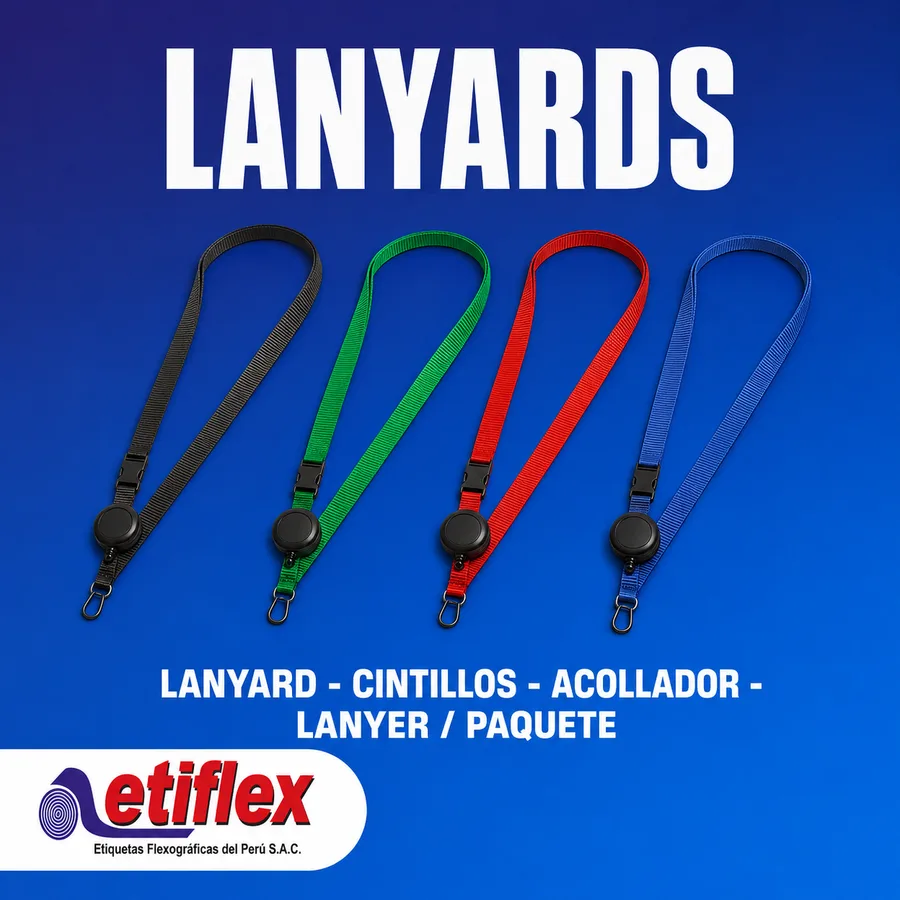 LANYARD - CINTILLOS - ACOLLADOR - LANYER / PAQUETE DE 100 UNID