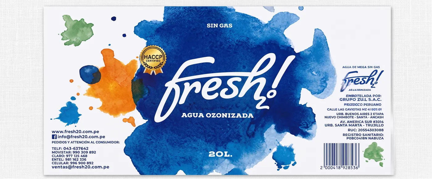 Etiqueta etiqueta envolvente impresa por Etiflex para Fresh